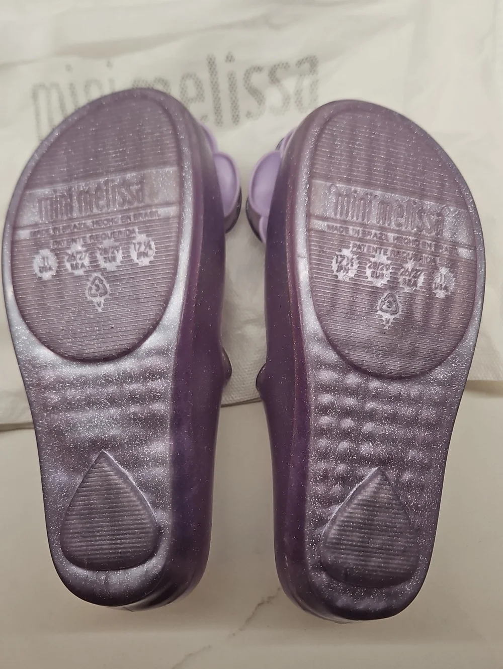 Mini Melissa Lavender Jelly Mary Jane Shoes